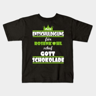 Schokolade Schoki lustiger Naschen Spruch Kids T-Shirt